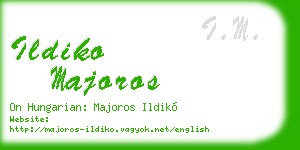 ildiko majoros business card